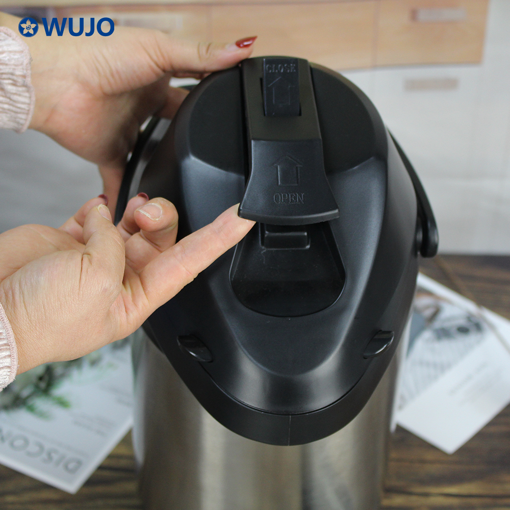WUJO Best Selling 304 Hot Cold Water Thermal Flask Stainless Steel Thermos Air Pump Pot