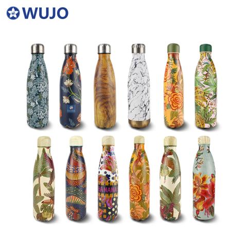 WUJO Promotional Double Wall Stainless Steel Vacuum Flask Cola Thermos Bottle 