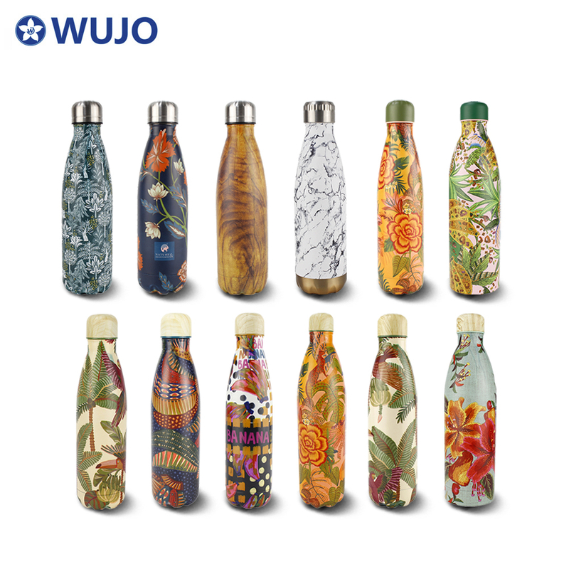 WUJO Promotional Double Wall Stainless Steel Vacuum Flask Cola Thermos Bottle 