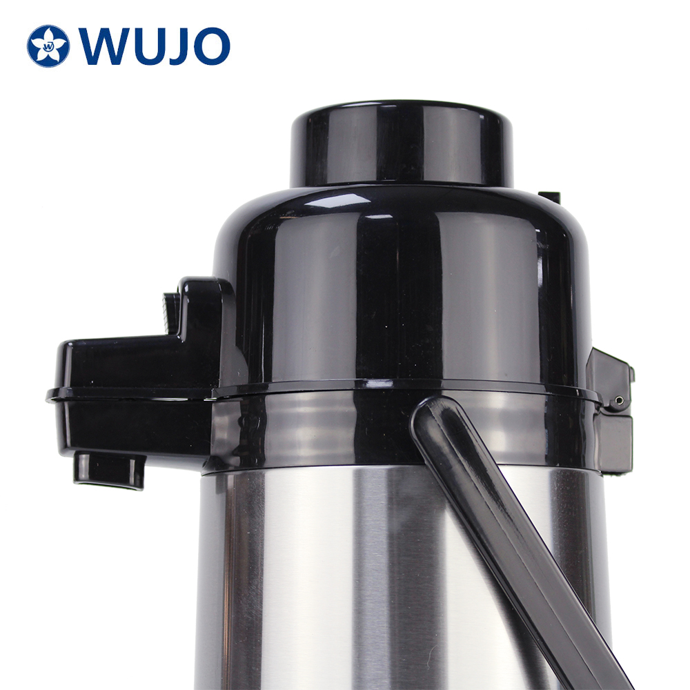  WUJO OEM Free Design Insulated Thermal Water Coffee Pump Air Pressure Vacuum Flask 