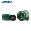 2021 Best Plastic Thermos Flasks with Glass Refill Dark Green Color --WUJO