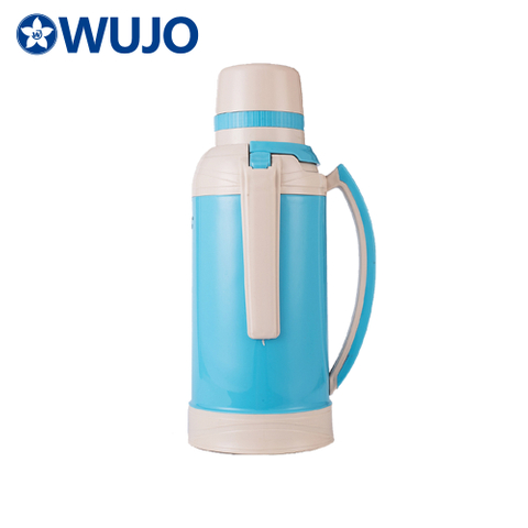 WUJO 2 Litre Glass Liner Vacuum Tea Hot Water Plastic Thermos Flasks