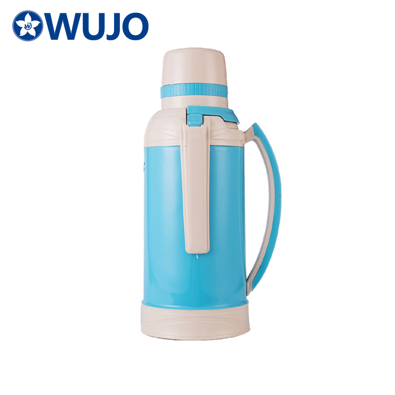 WUJO 2 Litre Glass Liner Vacuum Tea Hot Water Plastic Thermos Flasks
