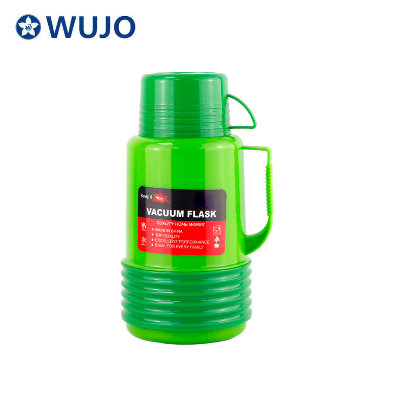 Manufacturer Cheap Two Cups Hot 24hr Coffee Tea Water Plastic Glass inside Flask from China WUJO