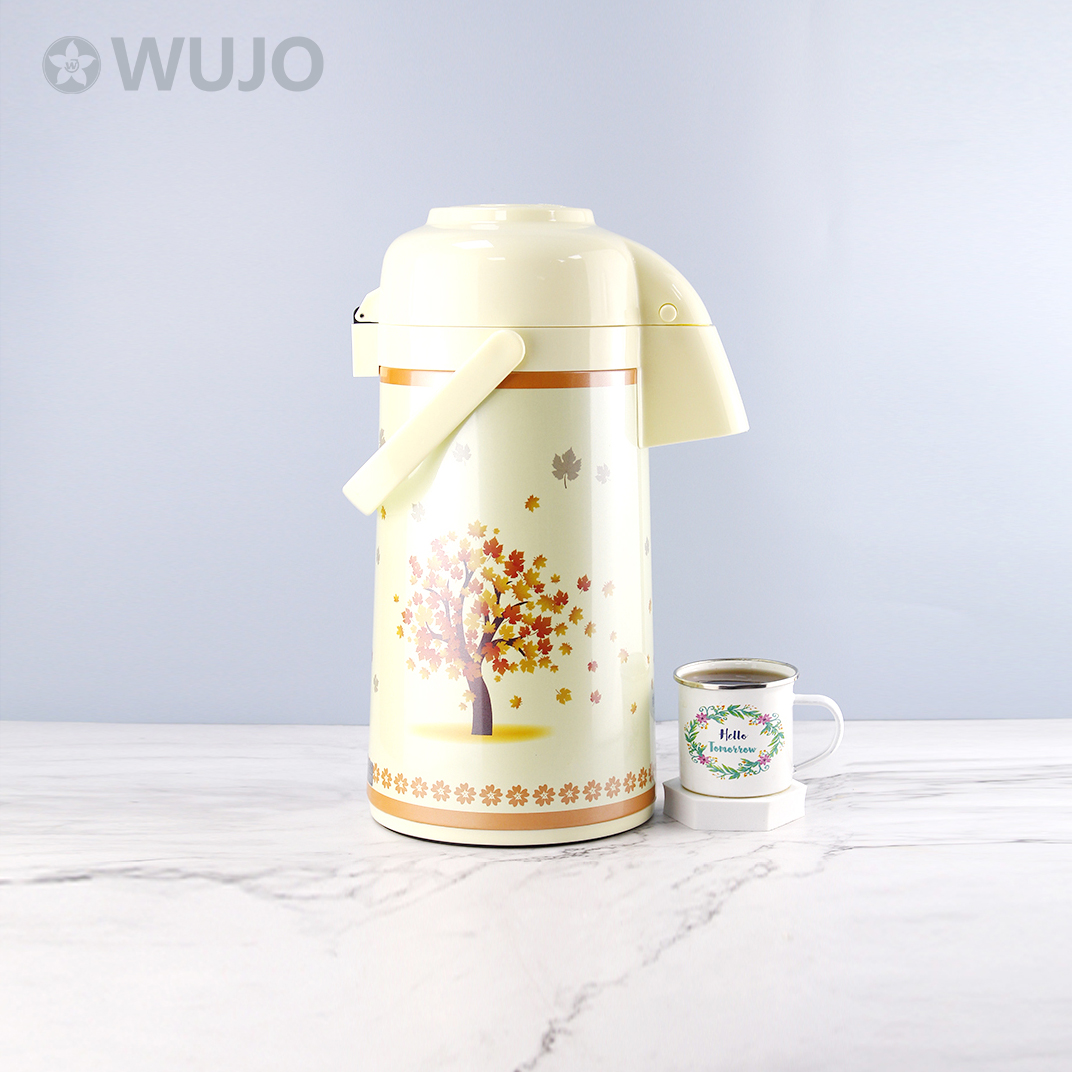 Manufacturer Customized Logo Hot Water Airpot Best Quality Thermos Flask with Glass Liner