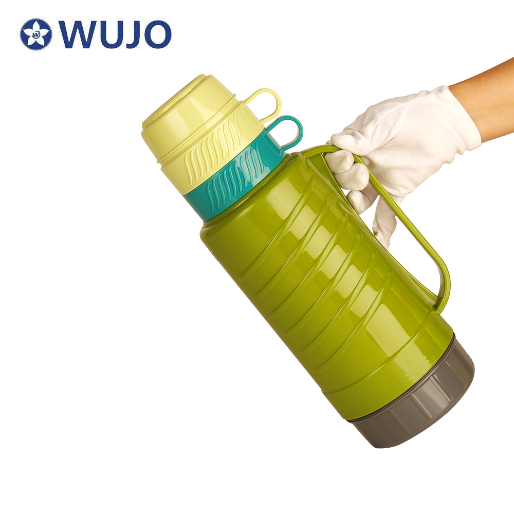 Travel Plastic termos Thermos Bottle with Glass Liner Inner 
