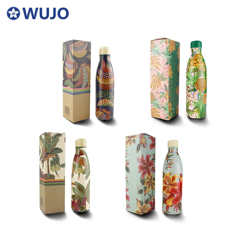 WUJO Promotional Double Wall Stainless Steel Vacuum Flask Cola Thermos Bottle 