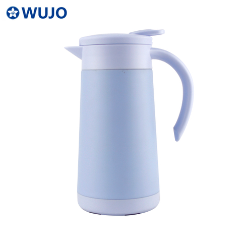 600ml Small Purple SS Vacuum Insulated Thermos Tea Double Wall Coffee Pot 