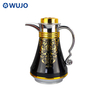  WUJO Factory 1L Luxury High Quality Glass Liner Vacuum Coffee Pot Tea Arabic Dallah