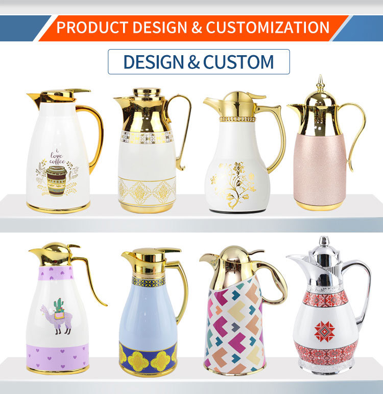 Glass Liner Arabic Tea Coffee Pot