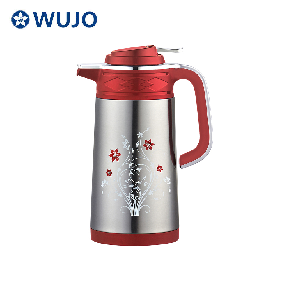 Wujo High Quality Vacuum Stainless Steel Coffee Pot with Glass Refill