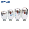 WUJO Conical vacuum insulated thermos pink glass refill for hot water plastic flask 