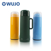 2021 Best Plastic Thermos Flasks with Glass Refill Dark Green Color --WUJO