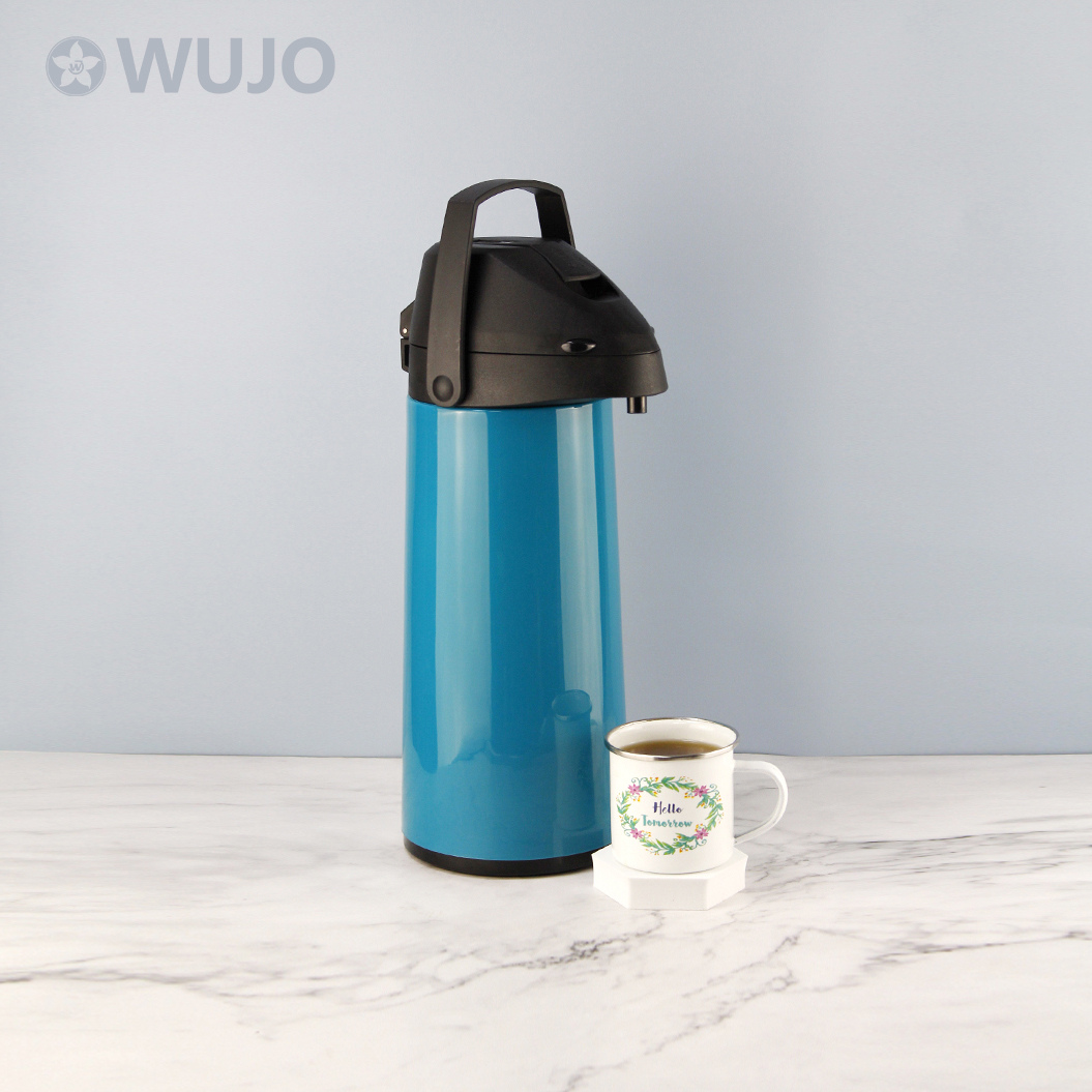 Manufacturer Glass Inner Insulated Vacuum Coffee Best Airpot with Pump Dispenser