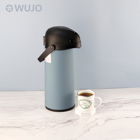 China OEM Vacuum Insulated Glass Lined Thermal Coffee Airpot Pump Dispenser