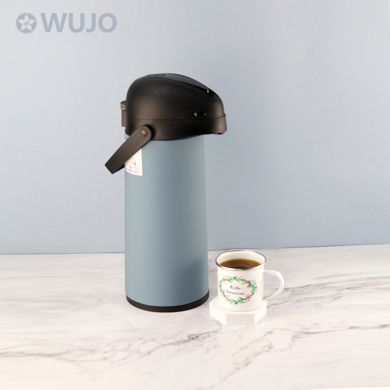 China OEM Vacuum Insulated Glass Lined Thermal Coffee Airpot Pump Dispenser