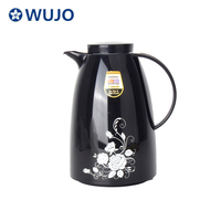 China Manufacturer 1L 1.5L 2L Wholesale Eco Friendly vacuum insulated Plastic Milk Tea Water Coffee Thermo Pot WUJO