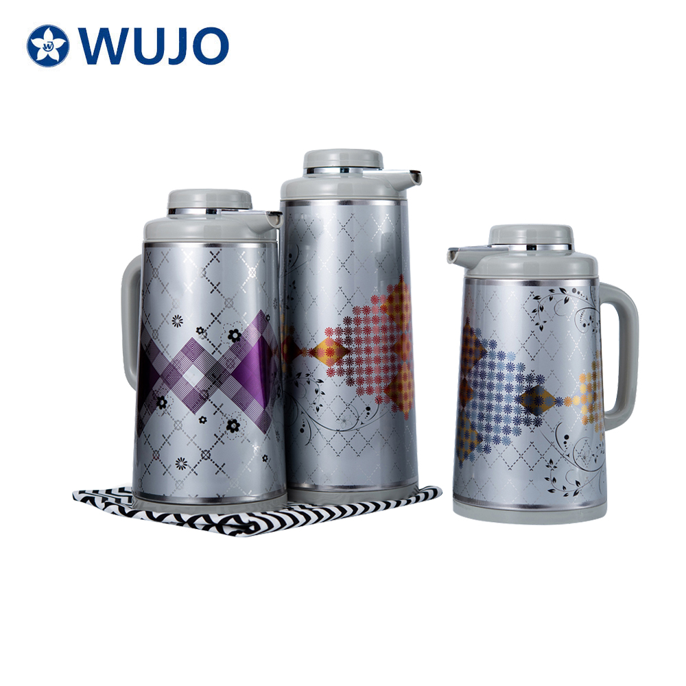 WUJO Factory Vacuum Thermal Ss Arabic Coffee Pot with Glass Liner