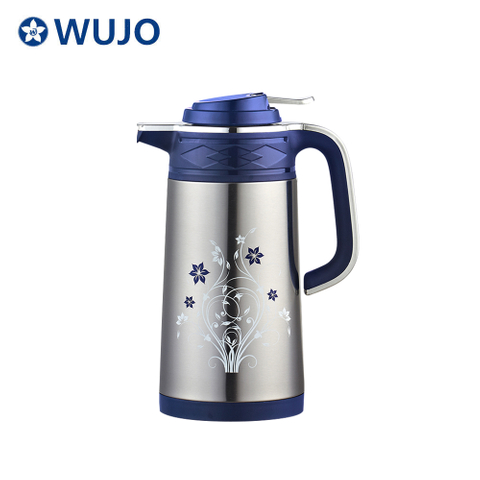 Wujo High Quality Vacuum Stainless Steel Coffee Pot with Glass Refill