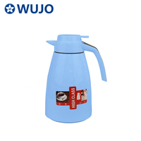 Wujo Wholesale High Quality Pink Glass Refill Plastic Coffee Pot