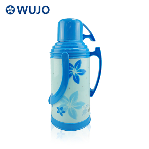 3.2 Liter Cheapest African Plastic Thermos Flask with Glass Inner-WUJO 