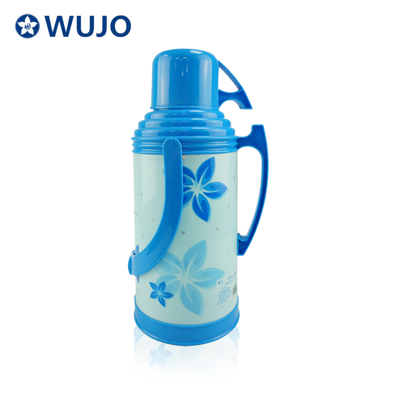 3.2 Liter Cheapest African Plastic Thermos Flask with Glass Inner-WUJO 