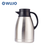 WUJO Simple Silver Vacuum Insulated Tea Flask Stainless Steel Thermos