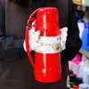 TWO Cups 1000ml 1800ml Vacuum Insulated Thermal Plastic Thermos Green Flask 