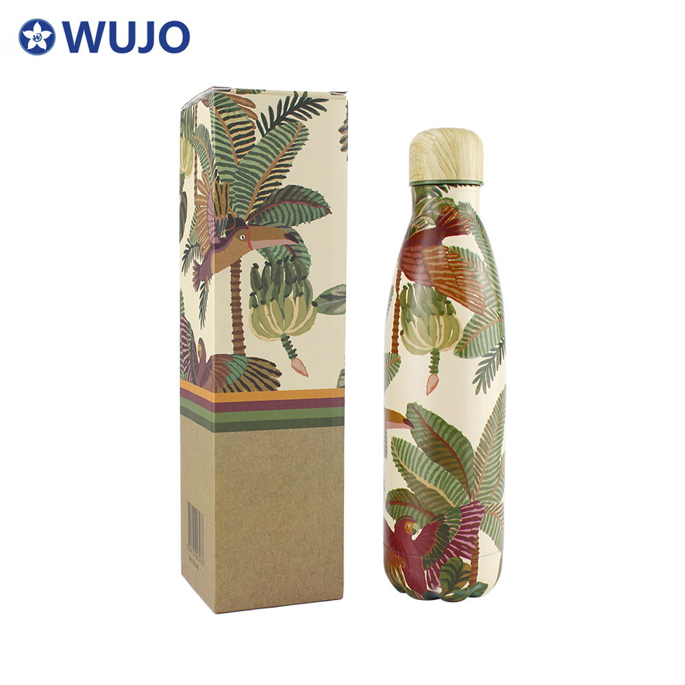 WUJO Promotional Double Wall Stainless Steel Vacuum Flask Cola Thermos Bottle 