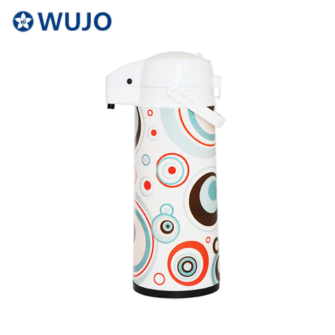Factory 1L 1.9L Coffee Tea Water Air Pump Pot Thermos Vacuum Flask with Glass Refill