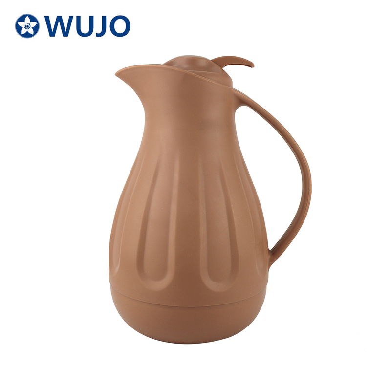 WUJO 2021 1.0L Arabic Plastic Thermos Vacuum Jug Coffee Pot Tea Flask with Glass Liner