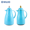 WUJO Manufacturing 0.5L 1L Blue Glass Refill Vacuum Insulated Plastic Thermos 