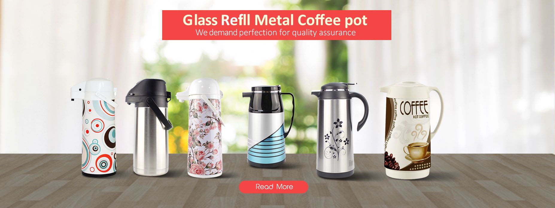 leak proof wholesale middle east glass refill thermal vacuum coffee pot 