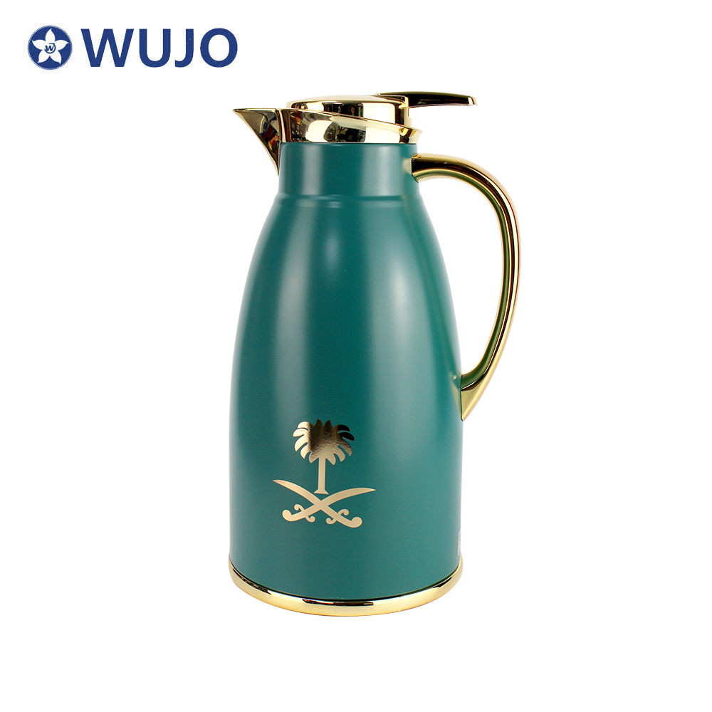 custsom logo vacuum insulated arabic coffee pot with glass liner