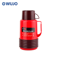 Manufacturer Good Quality 24h Hot Water 1200ml Plastic Tea Thermos Glass Flask with 2 Cups