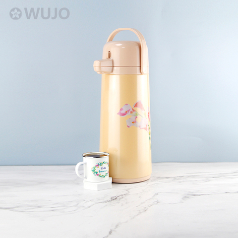 Manufacturer Good Quality 2.5l Airpot Insulated Thermal Vacuum Flask with Glass Liner