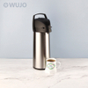 WUJO Commercial OEM Full Printing Hot Water Tea Coffee Thermal Pump Pot