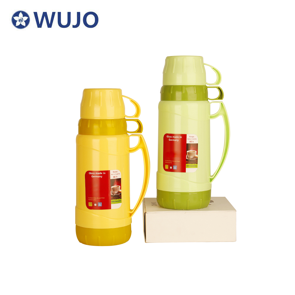 plastic termos thermos flask two cups plastic termos thermos flask two cups