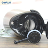 WUJO 1L 1.3L 1.6L 1.9L Air Pump Dispenser Silver Stainless Steel Termo Air Pot 