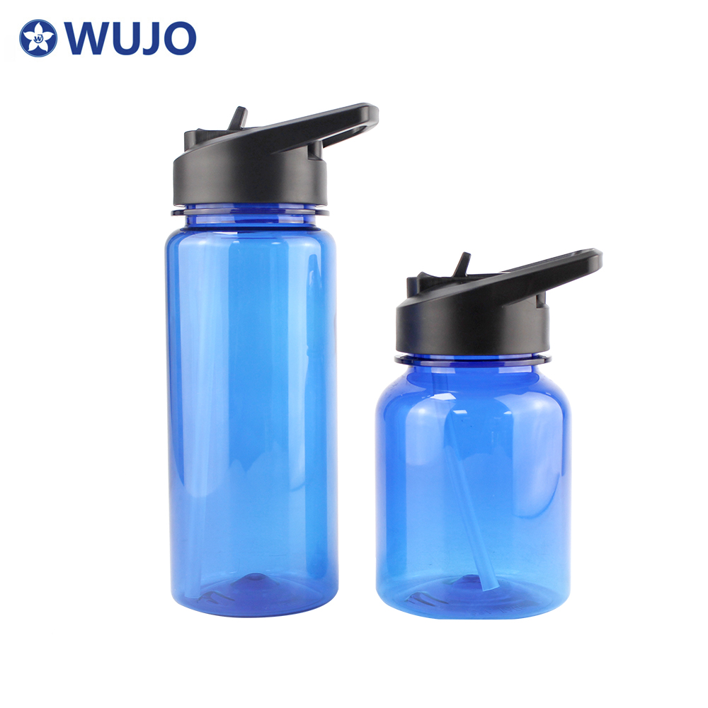 Wujo Customer Logo Portable Sports Plastic Water Bottle