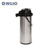 WUJO 1L 1.9L Customized Insulated Stainless Steel Vacuum Pumping Coffee Airpot Thermos