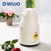 WUJO White Midde East Percolator Vacuum Thermal Plastic Coffee Pot with Glass Refill Inner