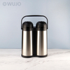 WUJO 24Hr Double Head Glass Lined Airpot Stainless Steel Flask Jug