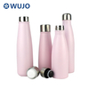 Wujo Eye-catching Shining Stainless Steel Insulated Water Bottles