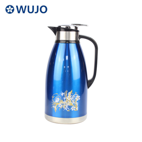 Arabian Style Stainless Steel Double Wall Airline Hotel Tea Thermal Flask Coffee Pot