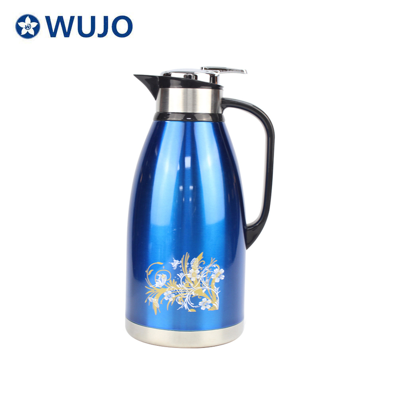 Arabian Style Stainless Steel Double Wall Airline Hotel Tea Thermal Flask Coffee Pot
