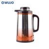 WUJO Iron Metal Coffee Pot Glass Refill Thermos Vacuum Drink Insulation Arabic Tea Flask
