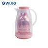 WUJO Pink Glass Refill Blue Vacuum Thermal Arabic Plastic Tea Coffee Pots