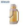 WUJO Wholesale Glass Plastic Coffee Pot Hot Water Tea Thermos Vacuum Flask