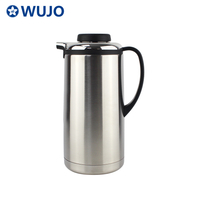 WUJO 24hr Hot Cold Water Coffee Tea Thermal Double Wall Vacuum Stainless Steel Flask 
